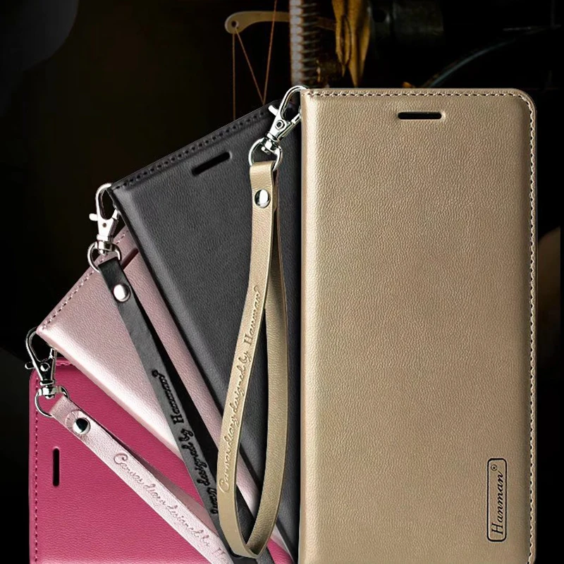 Hanman Flip Usnjena torbica Za Xiaomi Mi 8 9 SE MIX 2S 3 Redmi Note7 Poslovnih Visi Vrv Serije Originalne Denarnice Reža za Kartico Primeru Zajema