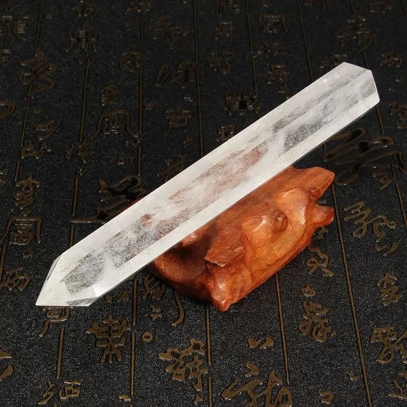 KiWarm Velike Naravne Pregleden Naravnih Jasno Quartz Crystal Wands Reiki Healing Home Dekoracijo DIY Ročno Kristalno Obrti