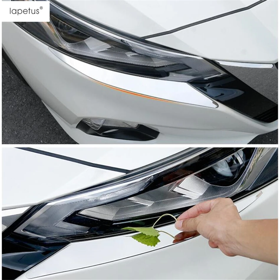 Lapetus Primerna Oprema Za Nissan Altima Teana 2019 2020 Iz Nerjavečega Jekla Spredaj + Zadaj Luči Lučka Veke Obrvi Kritje Trim