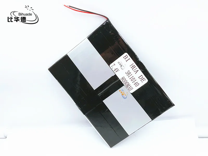 Li-po 7.4 V 38110140 8000 mah polimer baterija visoke zmogljivosti ultra-tanek SREDI tablet baterije