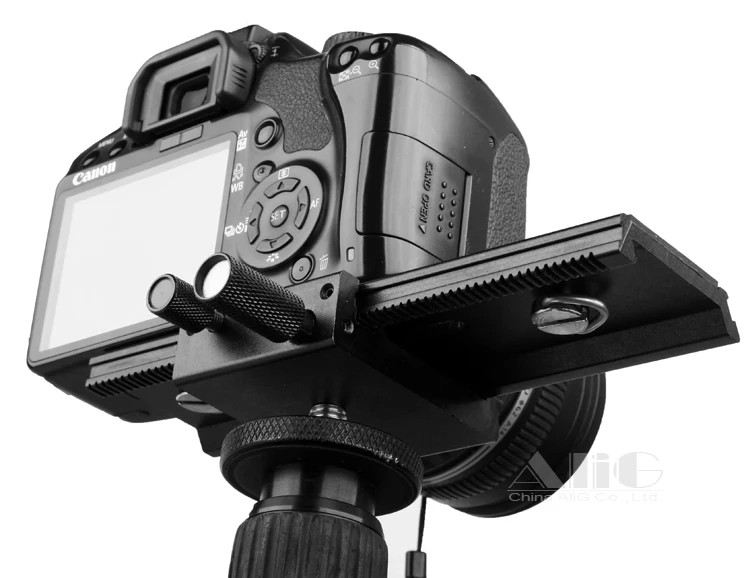 LP-01 Fotoaparat nastavek za glavo, 2 način Makro Ostrenje Železniškega Drsnik Stojala Tablice za 60D 70 D 600D 650D 700D 5DII 5DIII 6D 7D DSLR Dodatki