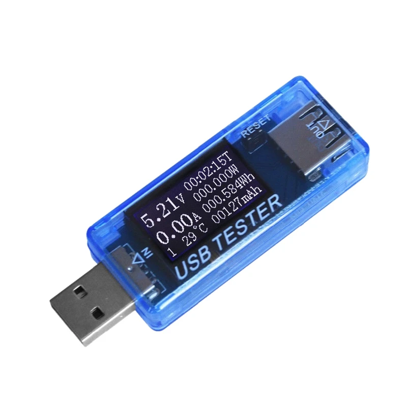 Mx17 Usb Multi Funkcijo Tester Voltmeter Ampermeter Trenutno Napetost Zmogljivost Monitorja(Modra)