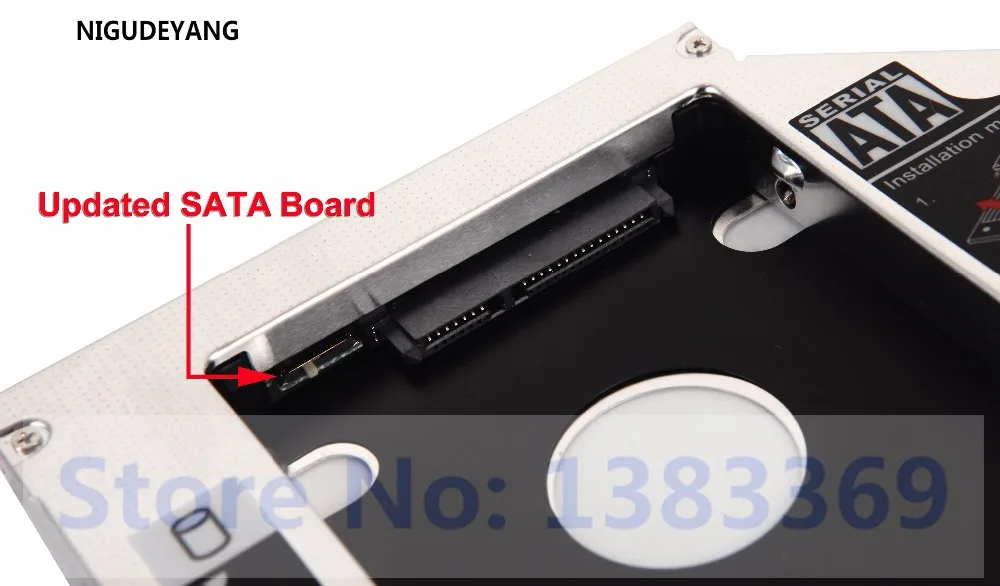 NIGUDEYANG 12,7 mm SATA 2. Trdi Disk SSD HDD HD Caddy Bay Adapter za DELL Inspiron 15R N5010 M5010