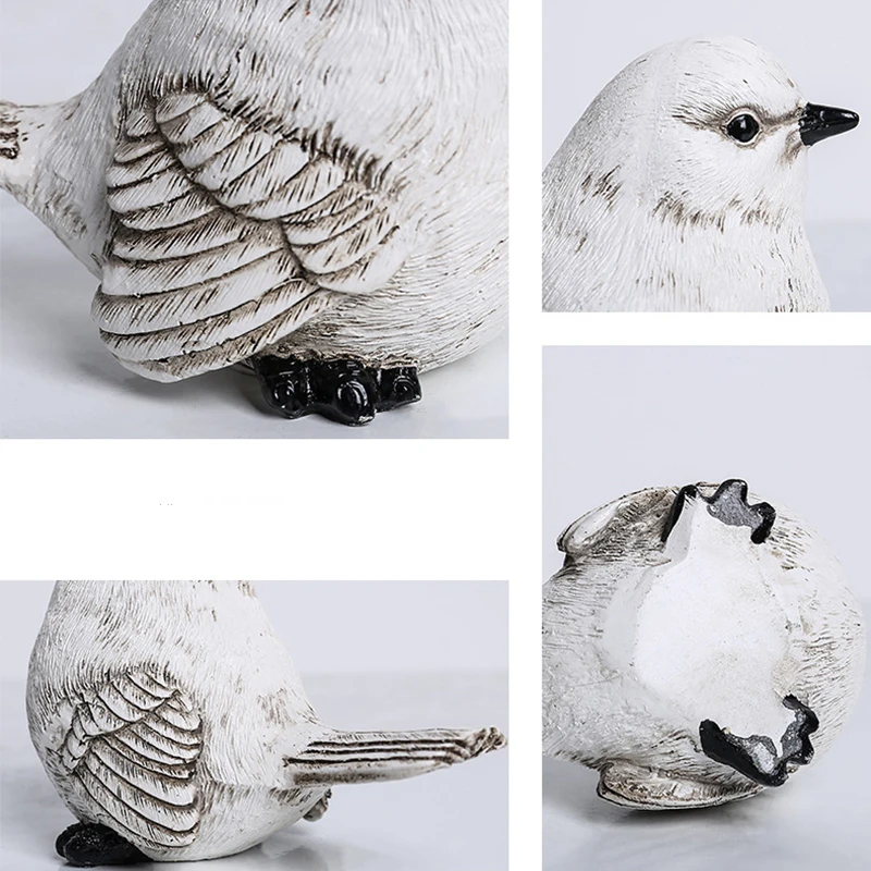 Nordijska Smolo Simulacije Vrabec Kip Ustvarjalne Živali Številke Doma Dekoracijo Ljubek Ptic Miniaturne Figurice Namizje Adornments