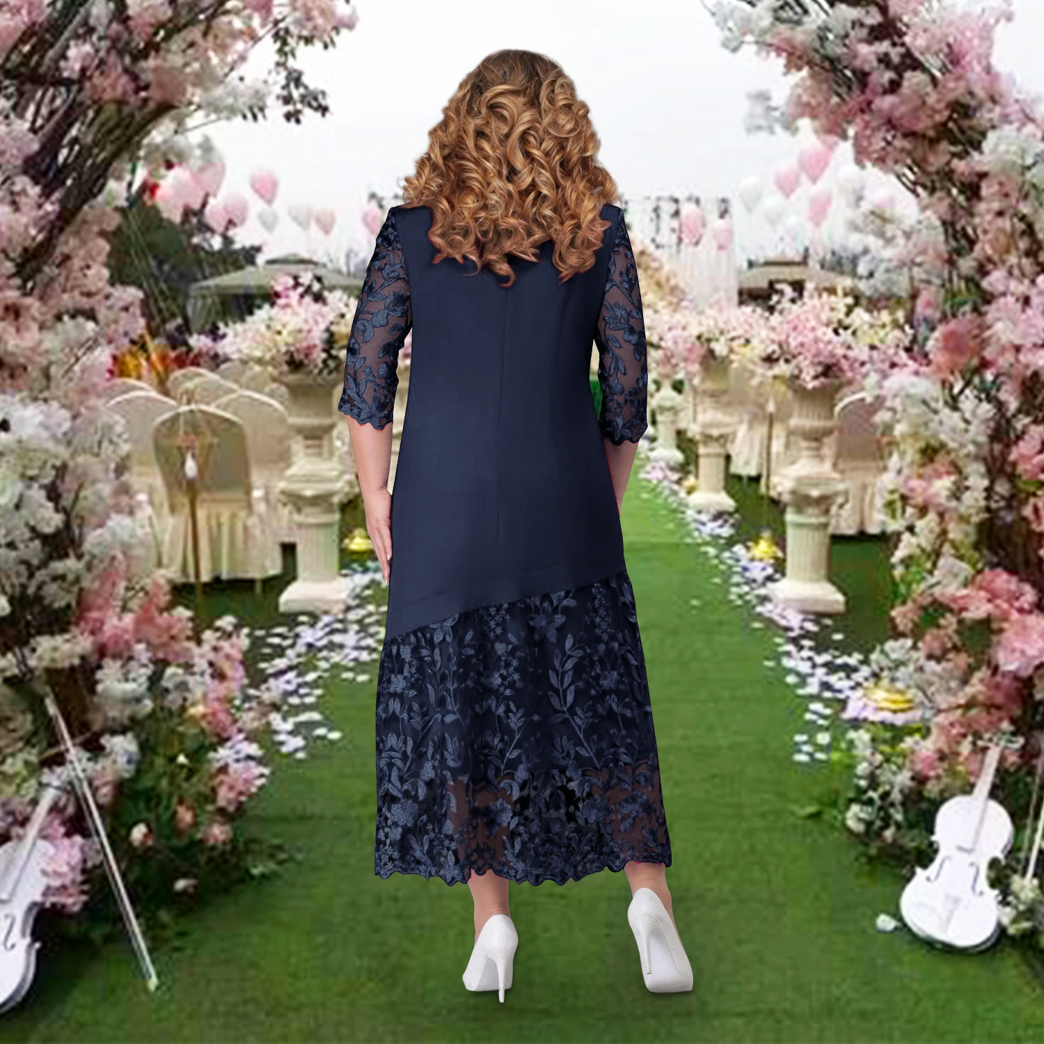 Novi modeli Dolgo Večerno Obleko Plus Velikost Šifon Mati Nevesta Obleke s Formalno Stranko Obleko Haljo De Soiree