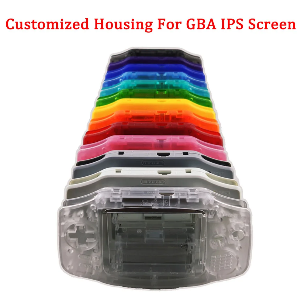 Novo po Meri Lupini Stanovanj za GBA IPS LCD Zaslon lupini za GAMEBOY ADVANCE visoke kakovosti lupini stanovanj , ni treba predhodno rezanje