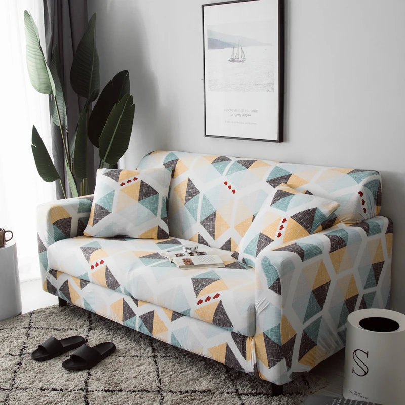 Obrat natisnjeni kavč zajema temperatura za dnevno sobo za hišne ljubljenčke Kotu kavču kritje elastična stretch eno področna kavč, fotelj