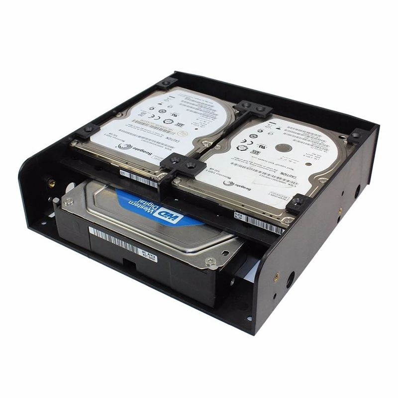 OImaster Multi-funkcionalne Trdi Disk za Pretvorbo Rack Standard Pasov 5,25 Palca Naprava ima 2.5 inch / 3,5-palčni HDD montažni vijak