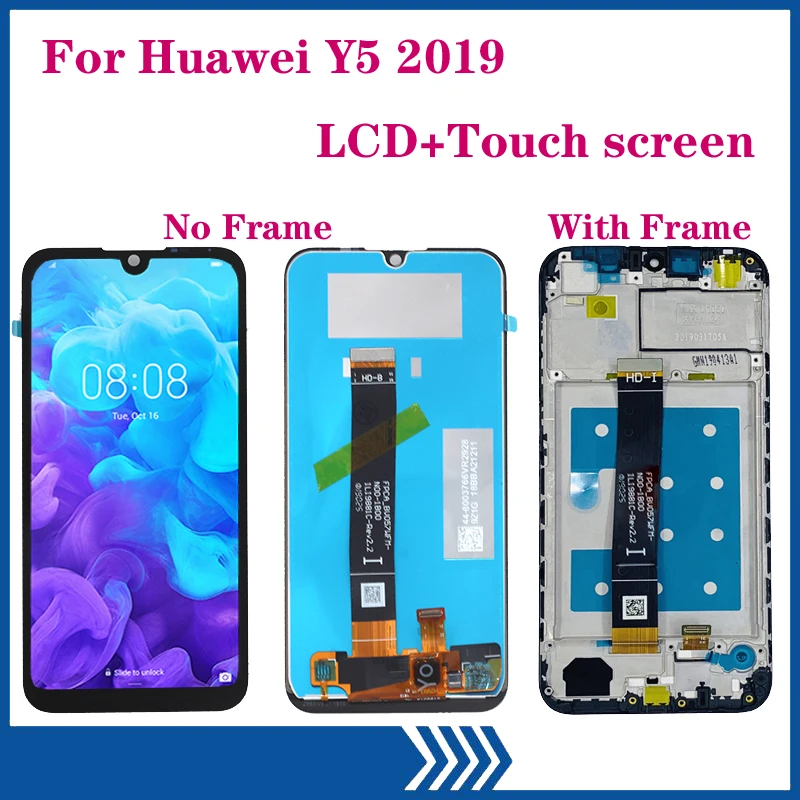 Original DISPLAY Za Huawei Y5 2019 LCD-zaslon, Zaslon na Dotik, Računalnike Zbora Za Y5 (2019) AMN-LX9 LX1 LX2 LX3 rezervnih delov
