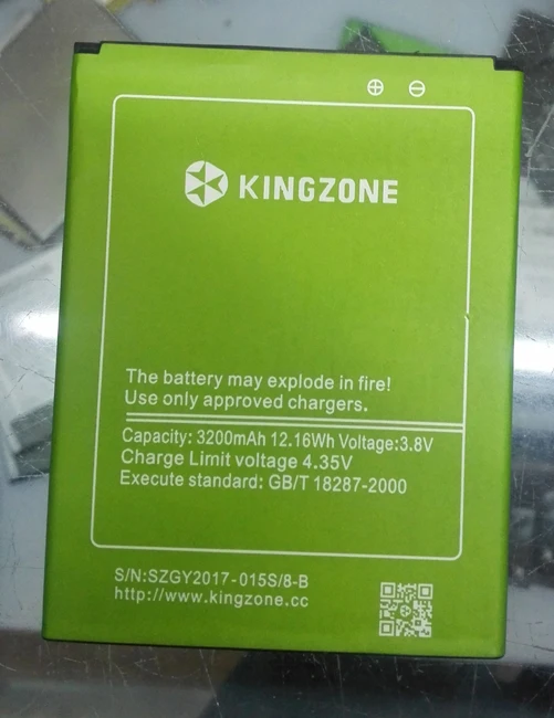 Original kingzone K1 baterijo telefona 3200mah 3.8 V za Kingzone K1 5.5