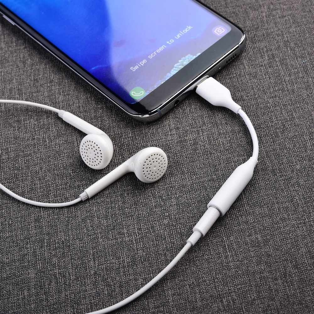 Samsung original Type C 3.5 Jack za Slušalke, Kabel USB C do 3.5 mm AUX slušalke Adapter Za SAMSUNG Galaxy S20 + OPOMBA 9 10 + pro A90