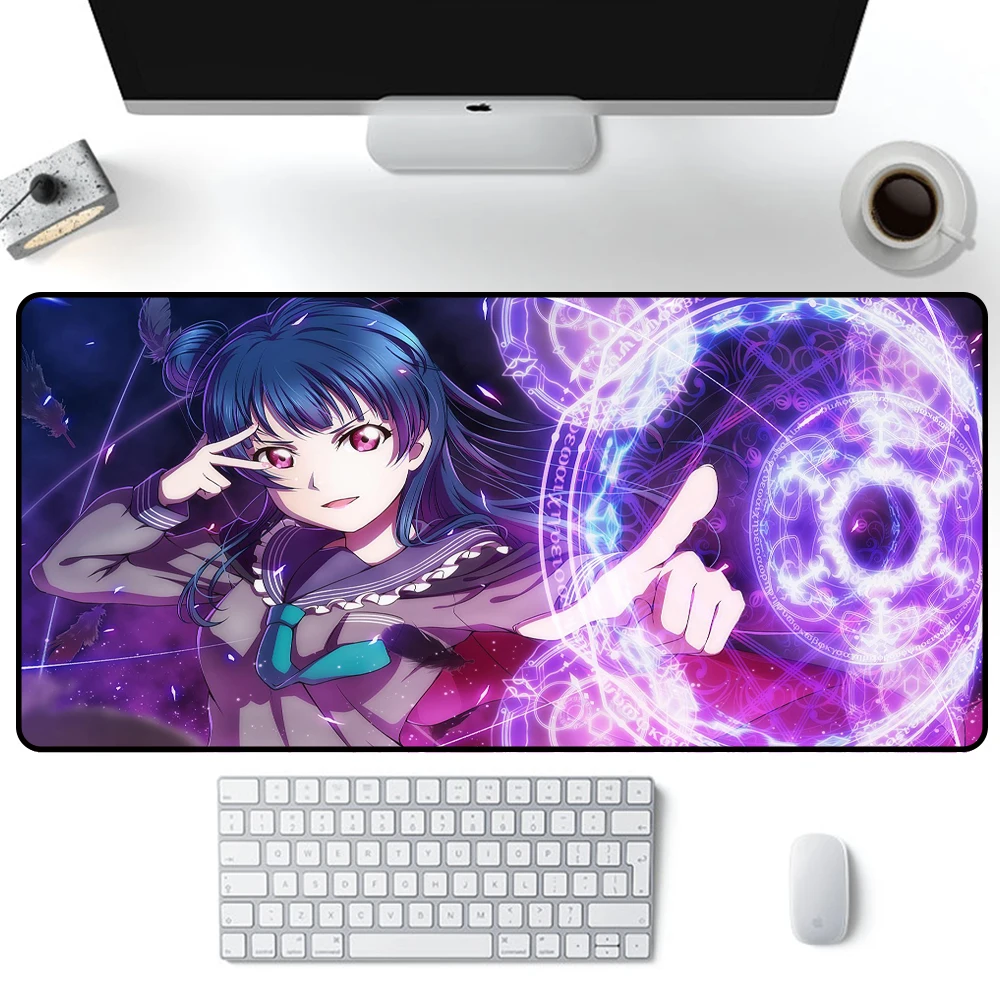 Shadow vrata ljubezni mouse pad anime pc gamer dekle dodatkov srčkan kawaii iger na srečo stvari rgb slipmat preprogo led računalnik mat