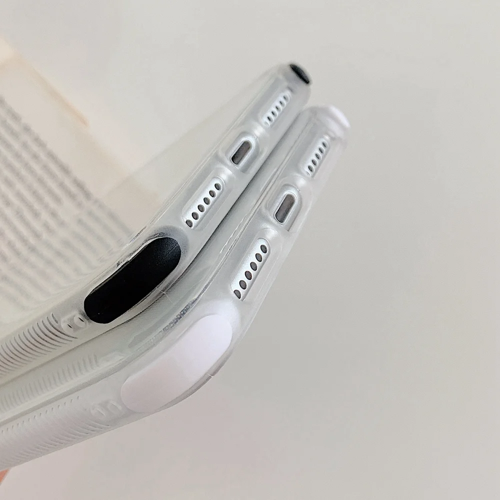 Shockproof Pregleden Primeru Telefon za iPhone 12 11 Pro Max XR XS Max X 7 8 Plus SE 2020 Mehki Silikonski Sladkarije Barvo Odbijača Pokrov