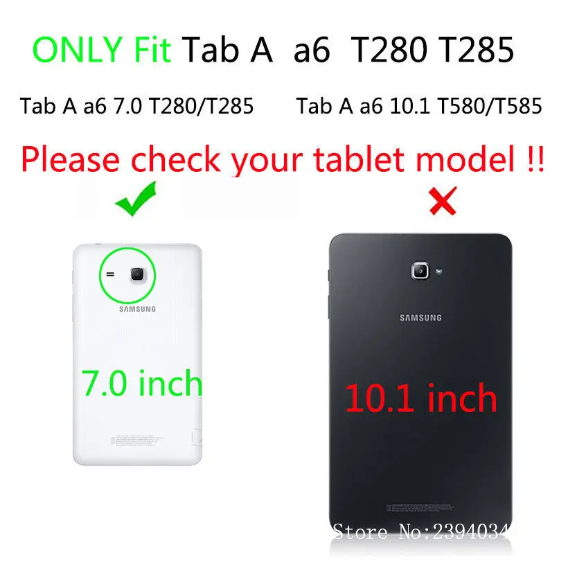 SM-T280 Ohišje Za Samsung Galaxy Tab a6 7.0 2016 T280 T285 SM-T285 Kritje Funda Moda Mačka Tiskanja Tablet Stojijo Lupine +Darilo