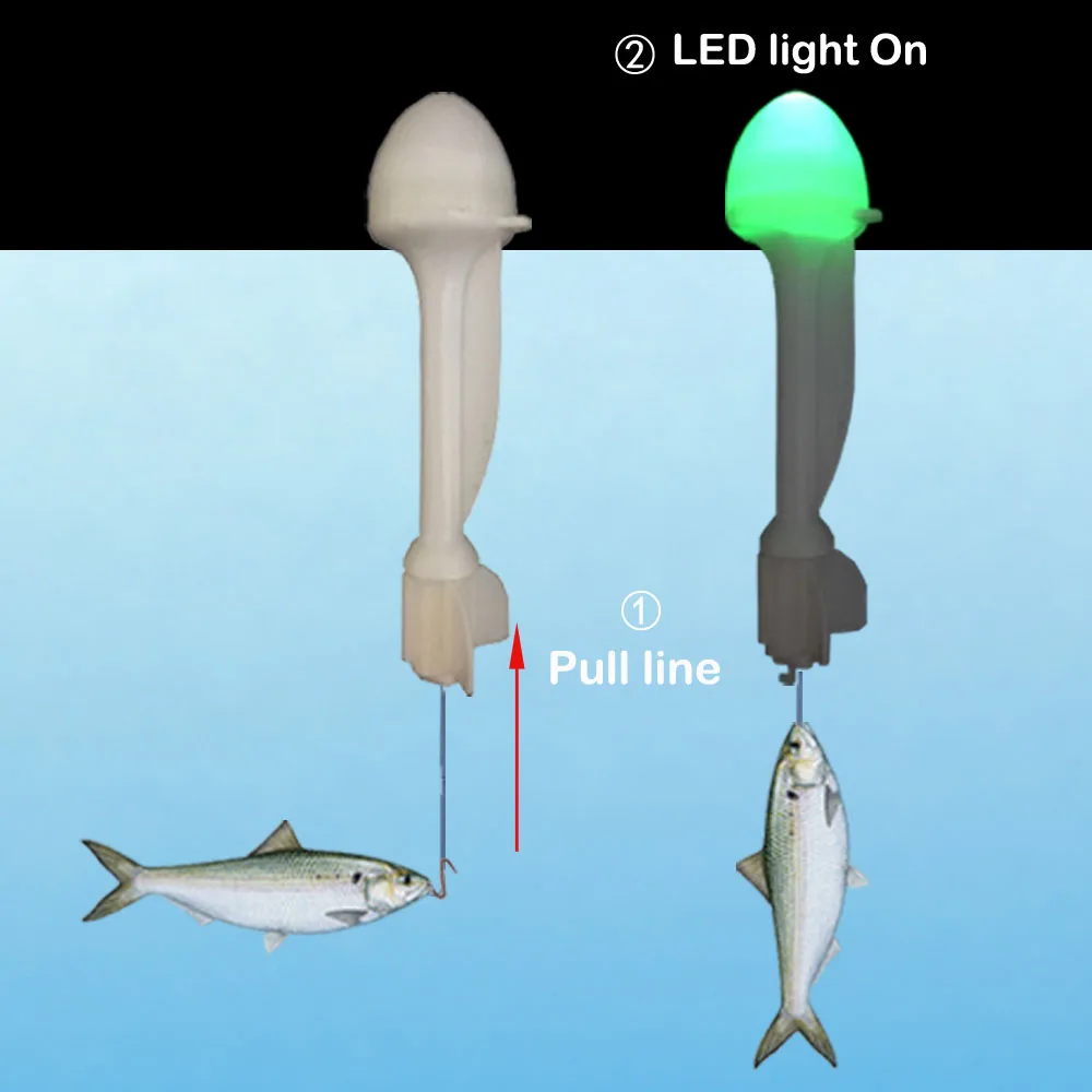 Smart Ribolov Float Kavljem Sproži Ulova Rib Samodejno Elektronsko Nočni Ribolov Boje LED Morilec Inteligentni Ribe Past