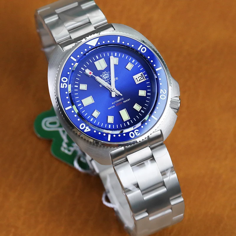 STEELDIVE NH35 Mehanska ura 200 m Diver Watch Luksuzni Sapphire Kristalno Jasne Samodejno Ure Moške