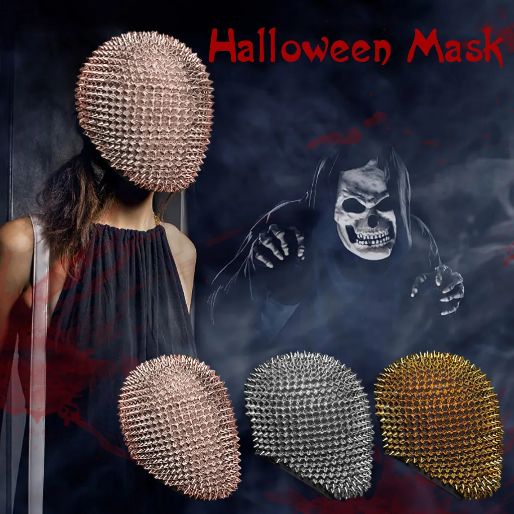 Studded Konice Polno Maske Nočni Klub Ples Mask Dragulj Margiela Sprednji Pokrov Halloween Cosplay Smešno Masko Bar Dj Ples Mask