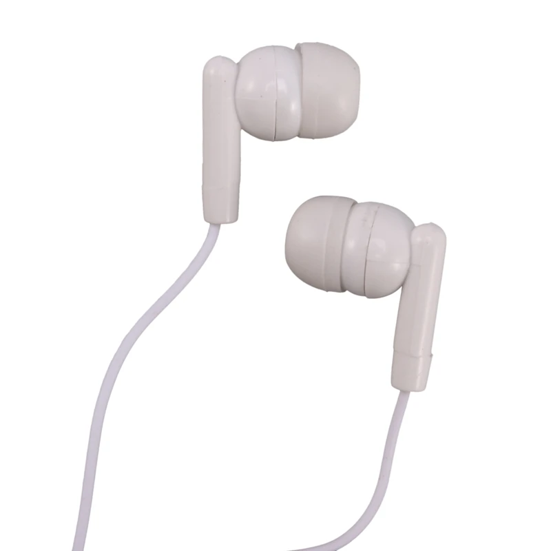 Top Deals Čepkov Slušalke Slušalke 30 Pack Bele Barve za Šole, Knjižnice, s