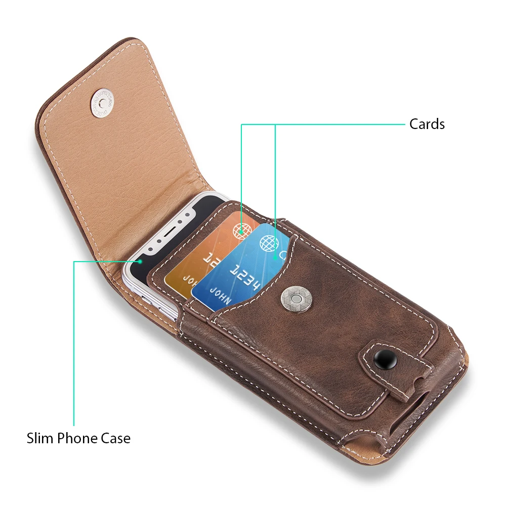 Univerzalni Pasom tulec, usnje, telefon primeru kritje Za iphone XS 4.7/5.5/6.3 palčni Pasu vrečko denarnice torbica za Samsung xiaomi