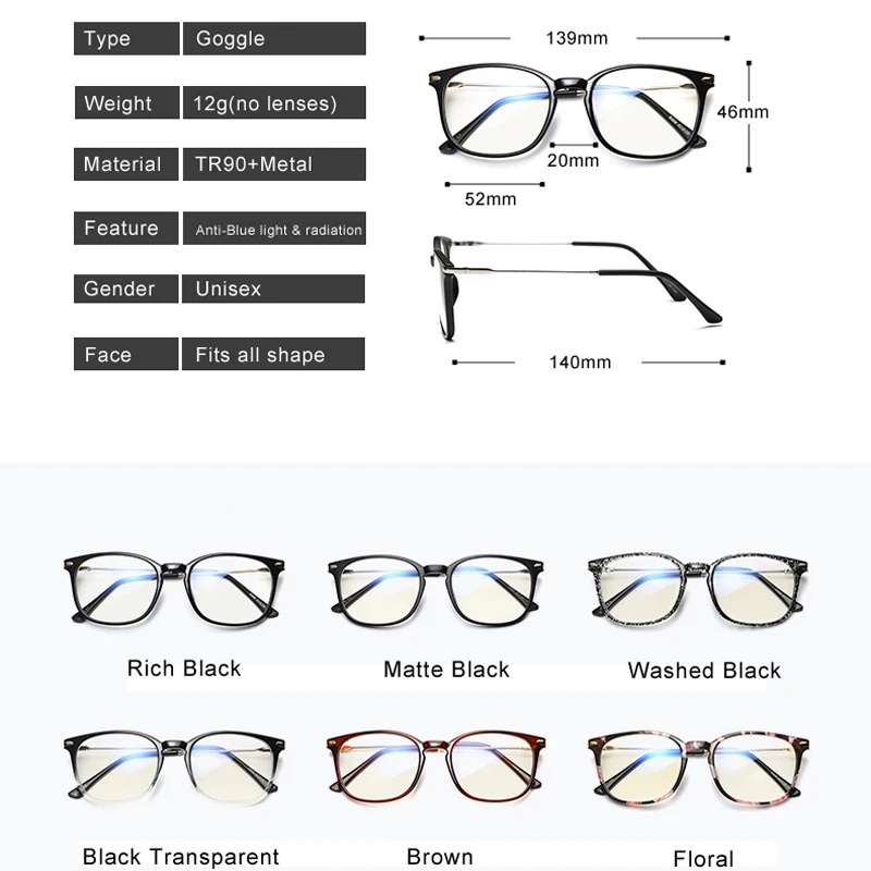 VCKA TR90 Anti Modra Svetloba Blokiranje Očala Ženske Očala za Branje Zaščita Očal, Igranje Računalniških Moških UV400 gafas luz azu