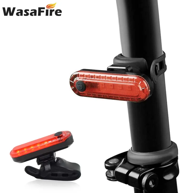 WasaFire Kolo Rep Svetlobe LED USB Polnilne Kolesarjenje Zadnja Luč Nepremočljiva Varnost Opozorilo Lučka za Cesto, MTB Kolo zadnje luči