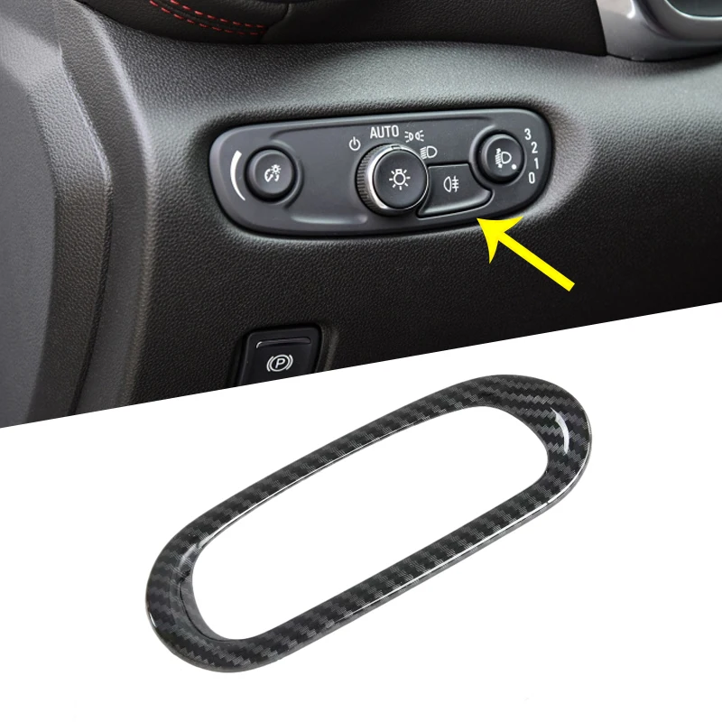 Za Chevrolet Blazer 2019 2020 ABS Ogljikovih Vlaken Slog Auto Accessory Notranje zadeve Vodja Svetlobe Stikalo Zajema Trim plošča Avto Styling