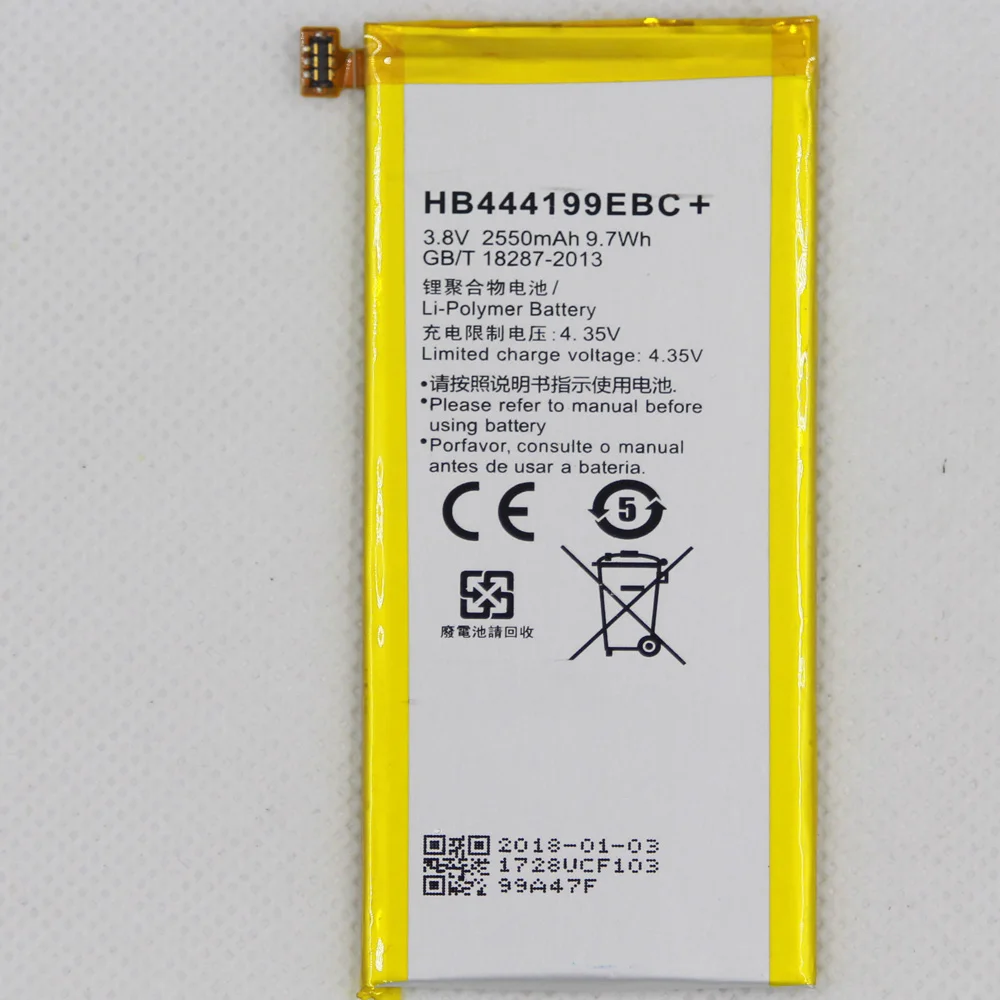 Za Huawei Honor 4C C8818 posredovalnica informacij (CHM) - CL00 posredovalnica informacij (CHM)-TL00H posredovalnica informacij (CHM)-UL00 posredovalnica informacij (chm)-u01 G Play Min 2550mAh HB444199EBC Telefon Li-ionska Baterija z orodji,