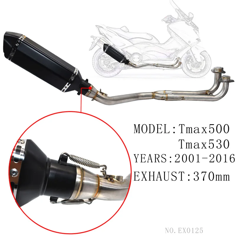 Za tmax500 Izpušnih Celoten sistem ZA Yamaha T-max Tmax 500 530 2008-2016 tmax530 tmax500