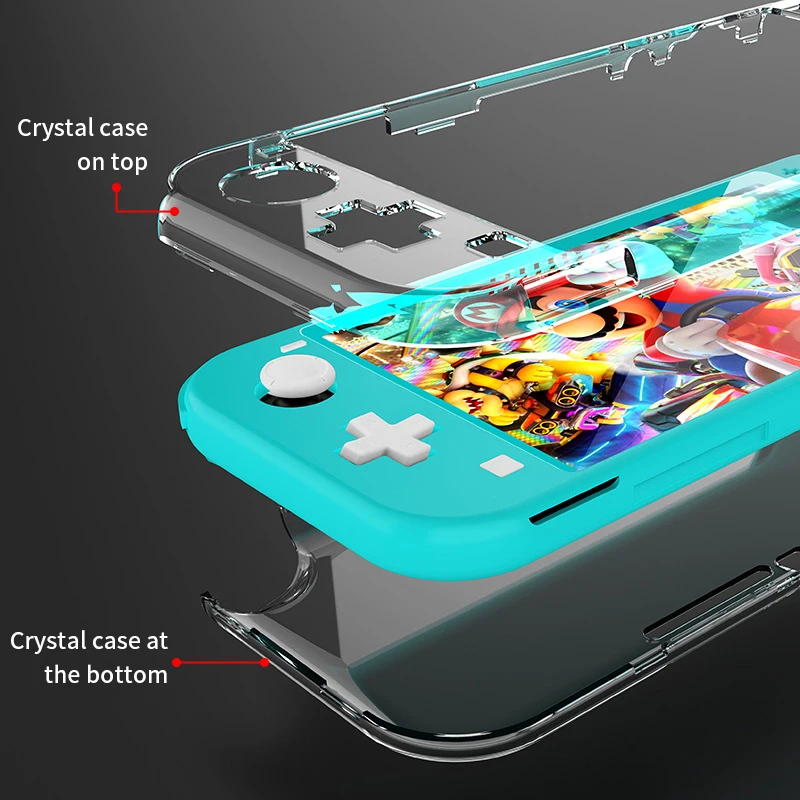 Zaščitna torbica za Nintendo Stikalo Lite Pregleden Kristalno Anti-scratch Konzole Ročaj Gamepad Lupini Kritje Primera Dodatki
