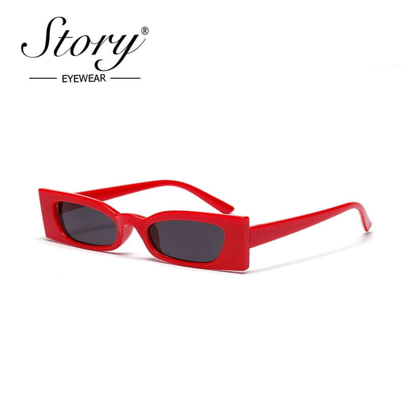 ZGODBA moda kvadratnih sončna očala ženske moški 2019 luksuzne blagovne znamke oblikovalec letnik sladkarije majhen pravokotnik okvir sončna očala odtenki J01
