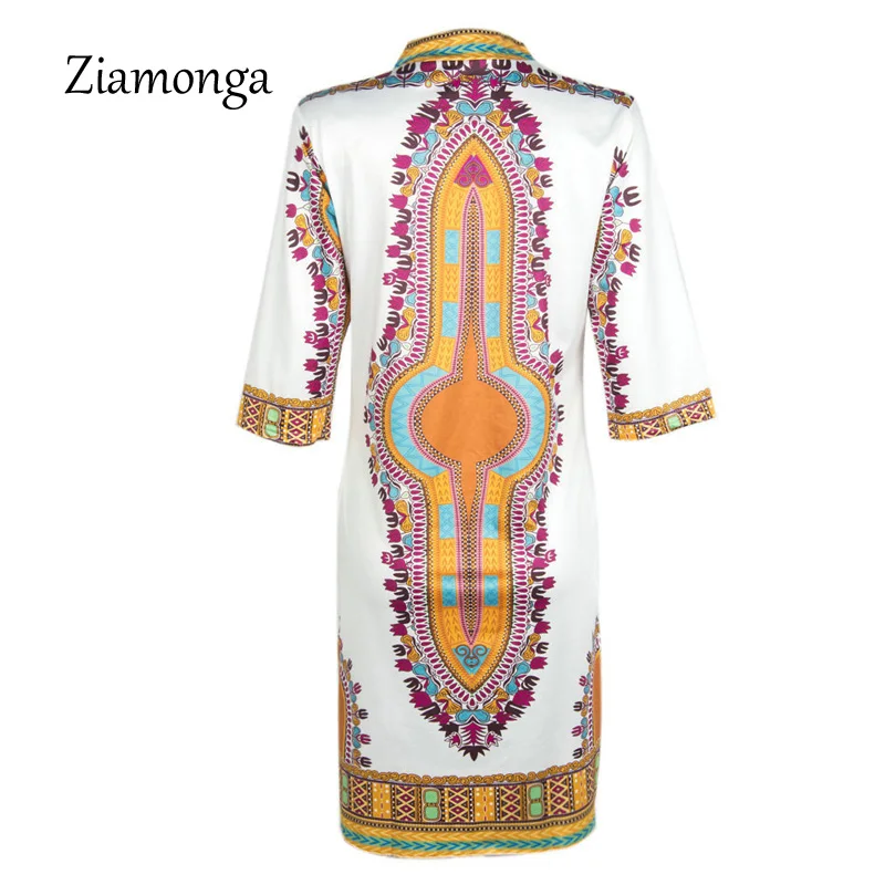 Ziamonga 3XL Plus Velikost Afriška Oblačila Dashiki Obleko Za Ženske Priložnostne Poletje Obleko Hipi Tiskanja Dashiki Boho Obleko Haljo Femme