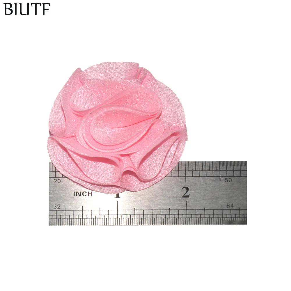 100 kozarcev/veliko prijazno Multi-plast Tkanine, Šifon Rose Cvet Oblačila, Pokrivala, Čevlji Pribor 30 Barv FH30