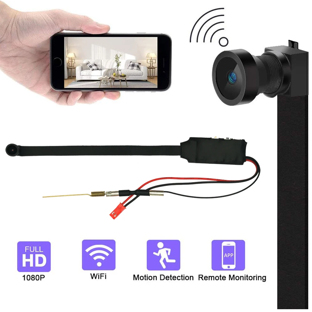 1080P DIY Prenosni širokokotni WIFI, Mini Kamere CCTV Mikro kamere P2P Brezžični 2MP Modul Kamere Security Network CCTV Sur
