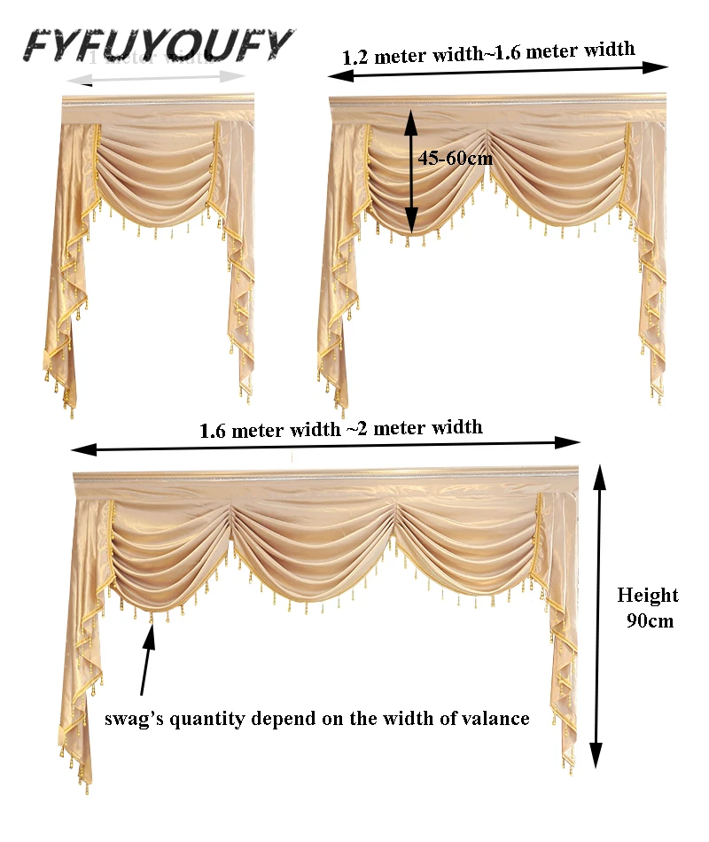 11 slog Luksuzni po meri zaslona za dnevna soba zavese na vrhu (ZASLONA namenske povezave/Ne, vključno Tkanine, zavese in til)