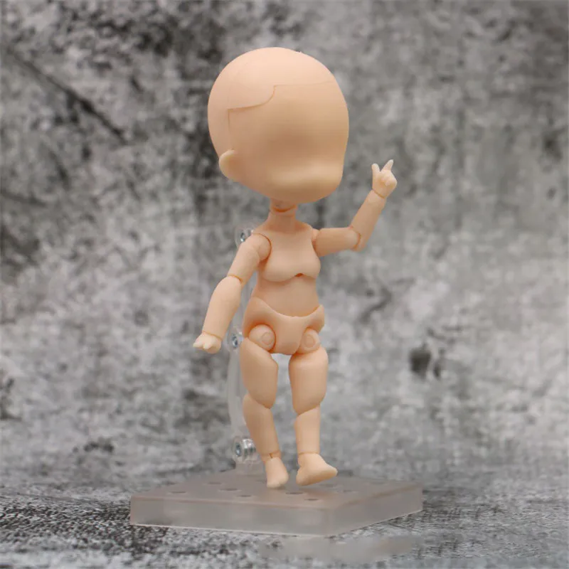 12 cm Dejanje Slika anime Igrače Premično spojen lutke bjd golih ob11 telo lutka otrok Model, Manekenka Umetnosti Skica Pripravi številke