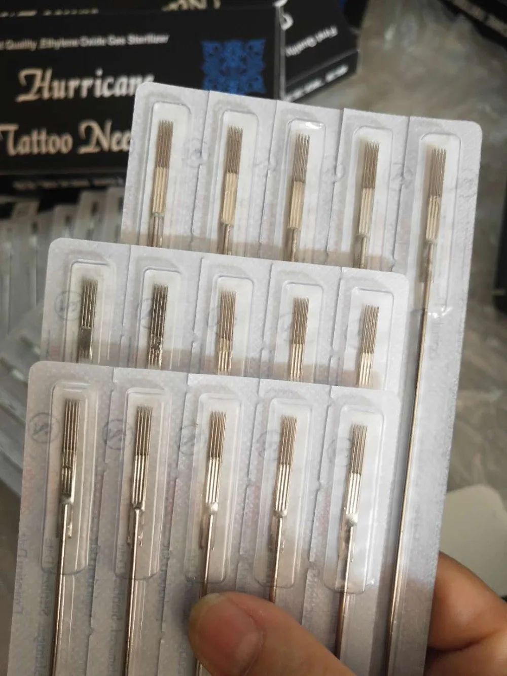 150PCS Strokovno Tatoo Igle 1209RS Krog Shaders Sterilizirajte Tatoo Igle za Medicinske Nerjavnega Jekla Material