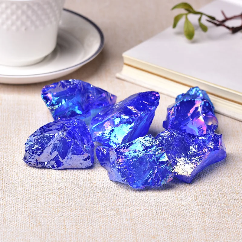 1PC Naravne Crystal Rude Mineralnih Electroplate Quartz Osebkov Grobo Zdravilno Energijo Reiki, Kamen Doma Dekoracijo DIY Gemstone darilo