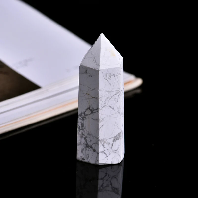 1pcs belo turkizen kristalno točke rude crystal magic popravila domov točke okraski za Božično darilo DIY darilo nakit počitnice darilo