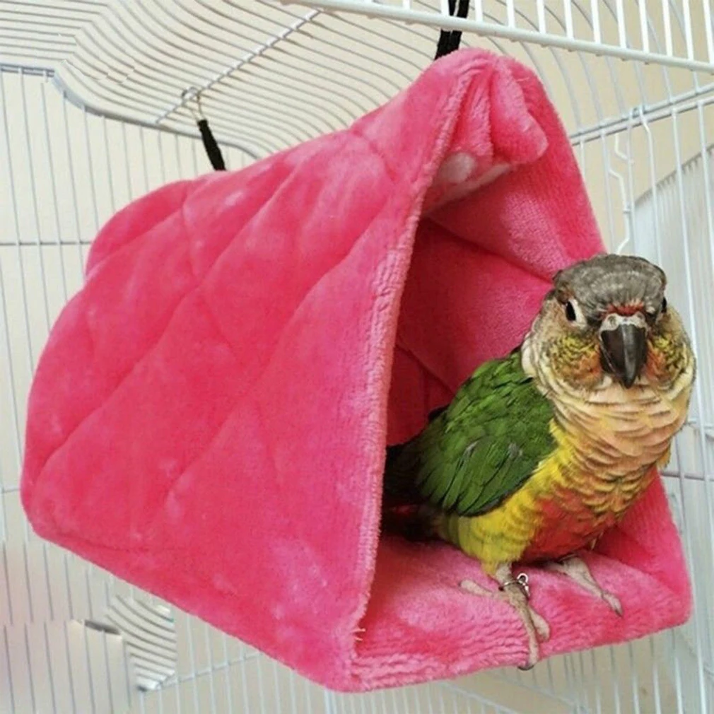2020 Najnovejše Vroče Pet Ptica Papiga Parakeet Budgie Toplo Viseči Mreži Kletke Mehko Koča Šotor, Posteljo Visi Jama