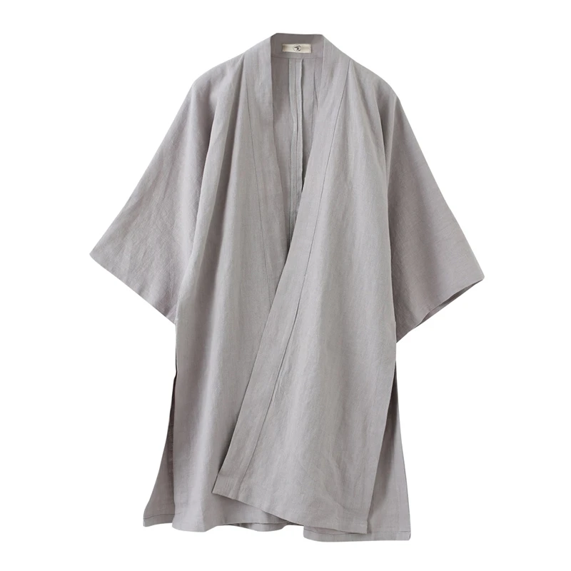 2020 Poletje Jopiči za Moške Pol Rokav Perilo Majica Harajuku Kimono Priložnostne Jopico Letnik Vrhovi Hanfu Outwear Trenchcoat