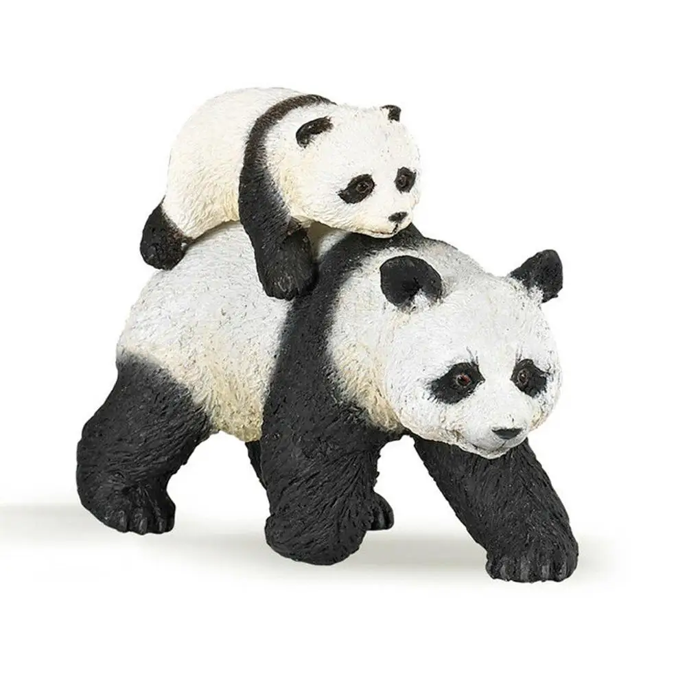 3inch Simulacije Gozdu Divje Panda Plastične Živali Mini Prikaz Modela Igrače Za Otroke