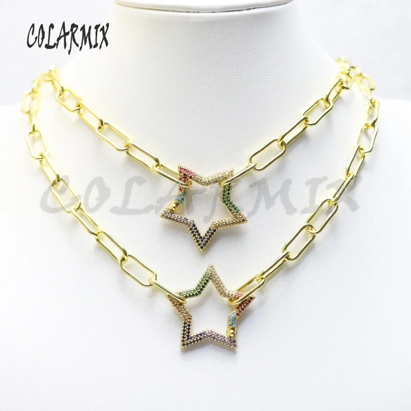 3strands Star ogrlica kristalno cirkon nakit neklcace modni nakit hrambe kakovosti pribor za ženske 50959