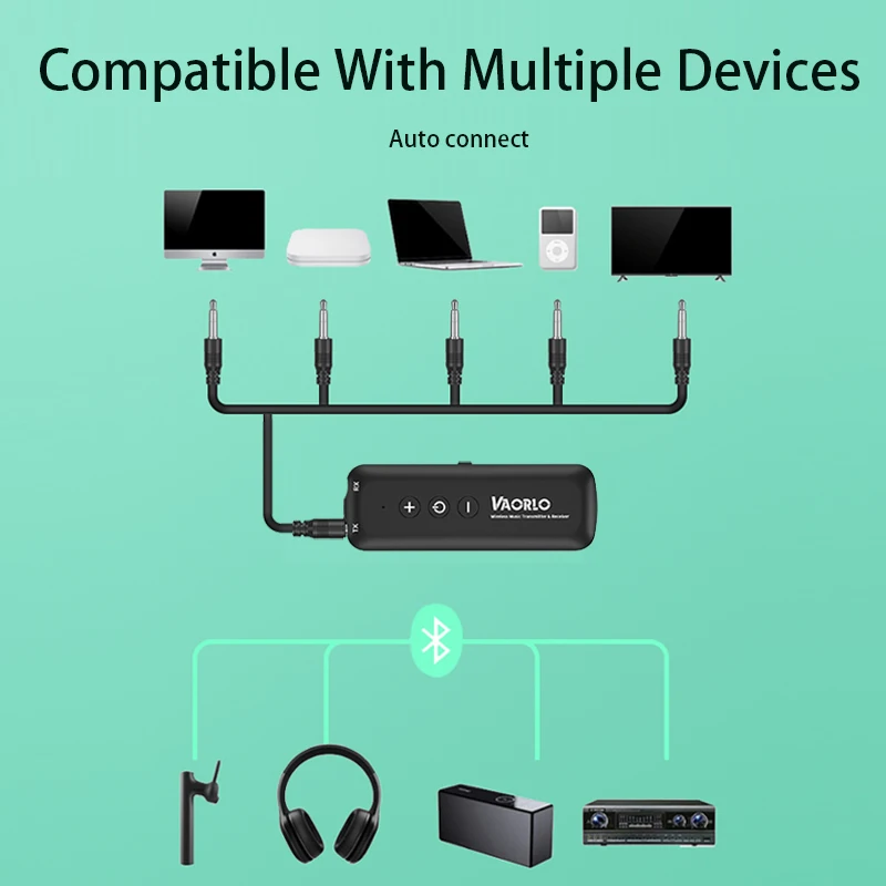 4IN1 Bluetooth Audio Sprejemnik Oddajnik V5.0 Wireless Audio Dongle, 3.5 mm Vtičnica Aux USB Adapter Z Mic Za TV izhod za Slušalke PC Avto