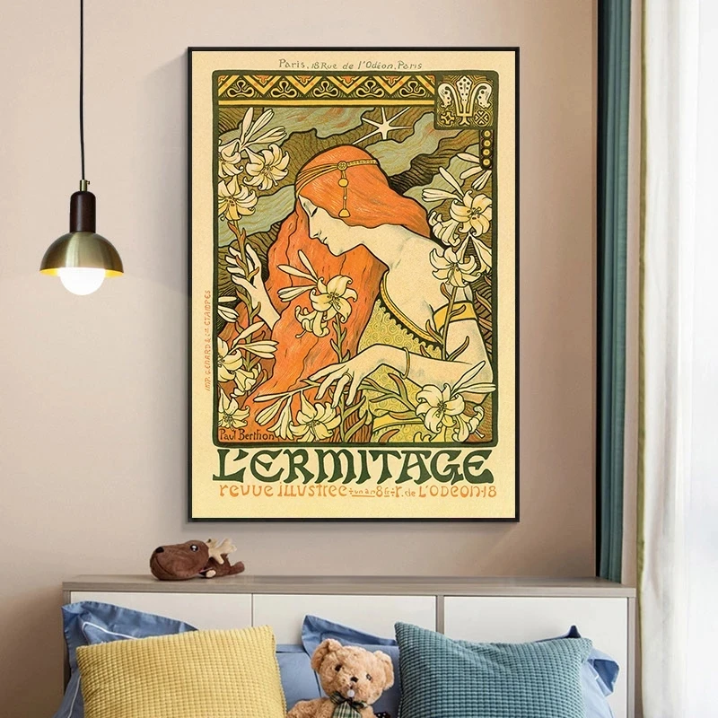 Alphonse Mucha Slavni slika Letnik Slika, Platno, Plakatov in Fotografij Wall Art Slike za Dom Dnevna Soba Dekoracijo