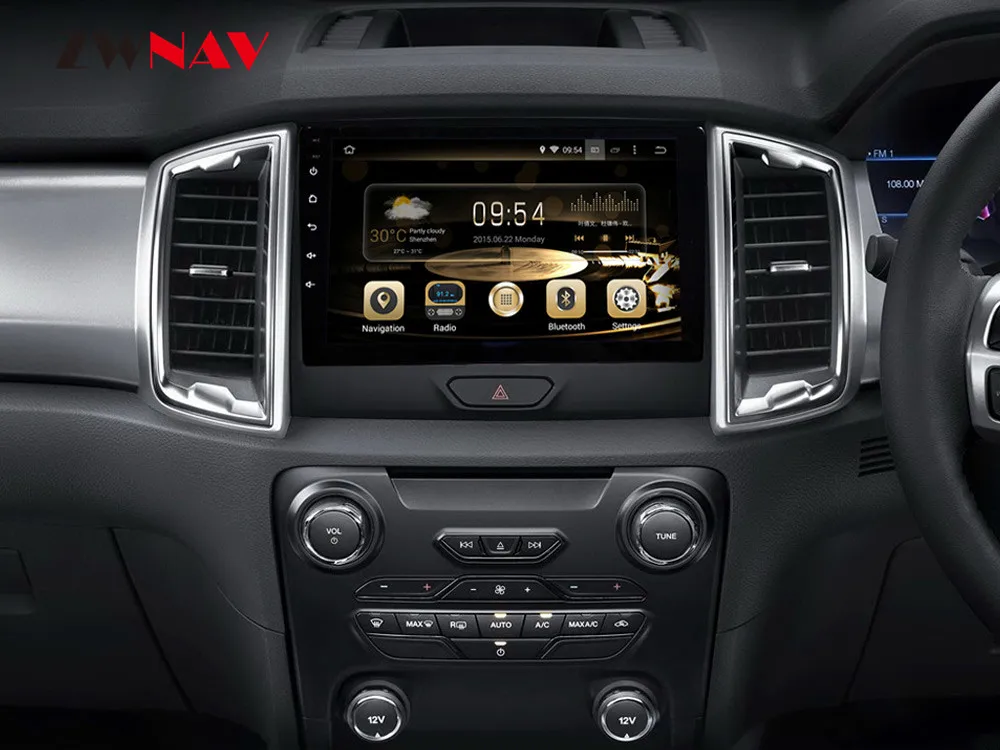 Android 10 Avto Multimedijski Predvajalnik Za Ford Ranger 2016 2017 - 2019 Radio Stereo GPS Navigacija Vodja Enote CSD WIFI 4G Brez DVD