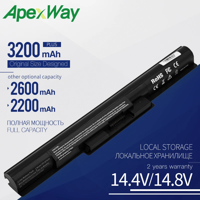 Apexway VGP-BPS35A Laptop Baterije SONY Vaio BPS35 BPS35A VGP-BPS35 14E 15E SVF1521A2E SVF15217SC SVF14215SC SVF15218SC