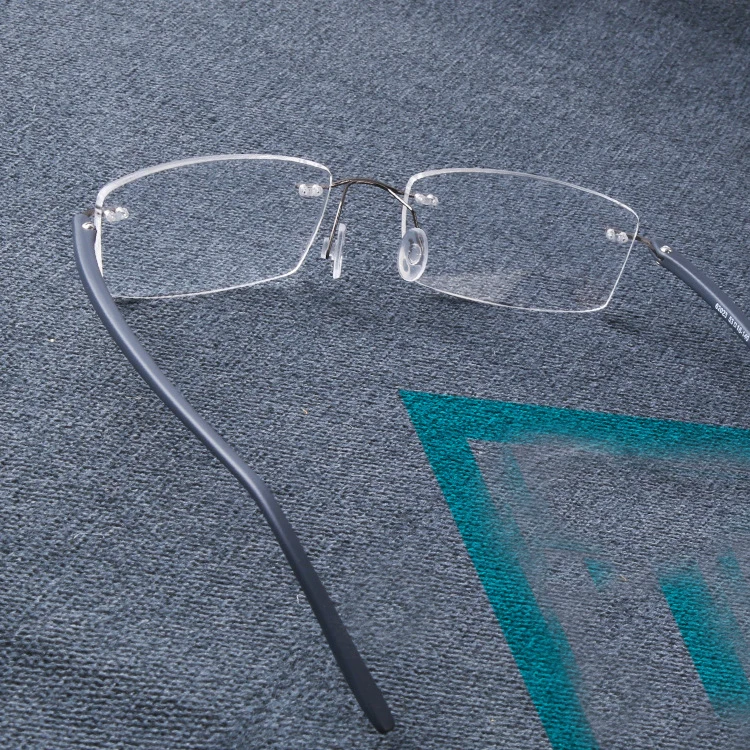 B Čistega Titana Moških Rimless Optičnih Očal Okvir Ženske Brez Okvirjev Recept Očala Ultralahkih Kratkovidnost Brezvijačno Očala