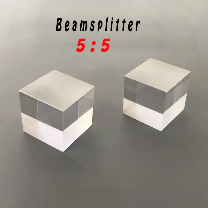 Beamsplitter Lepljene Kocke, 40 * 40 * 40 mm Split Razmerje 5: 5 Semi-transflective Optični Preizkus po Meri laser cube