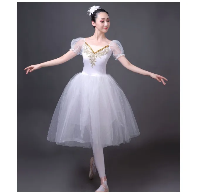 Beli labod romantični balet tutu Balet Tutu Ples Kostum Balerina Obleko Strokovno Tutu Dekleta Balet obleko 5colors tutu dr.