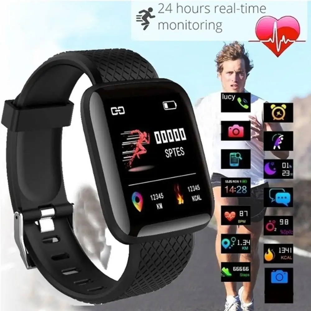 D13 Pametno Gledati Moški Ženske Nepremočljiva Krvnega Tlaka, Srčnega utripa Šport Fitnes Tracker Zapestnica Smartwatch Za IOS Android
